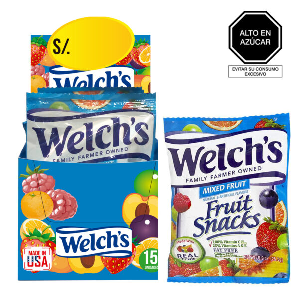 Welch`s Mixed Fruit Snacks Gomitas de Frutas Mixtas x 25.5 gr.