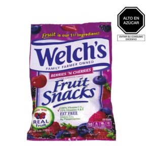 Welch`s Berries ‘ N Cherries Fruit Snacks Gomitas Bayas y cerezas x 142 gr.