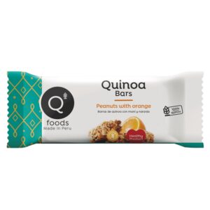 Quinoa Barras con Mani y Naranja x 30 gr,