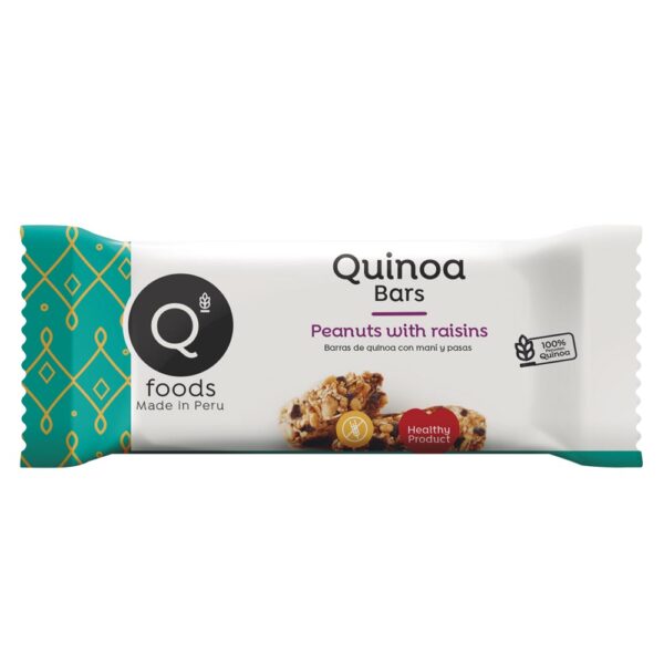 Quinoa Barras con Maní y Pasas x 30 gr.