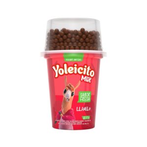 Yoleicito Mix Fresa con Bolittas de chocolate - Vaso x 125g Pot. x 12 unid.